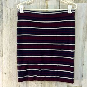 LOFT Outlet Petite Striped Stretch Knit Pencil Skirt Size Medium